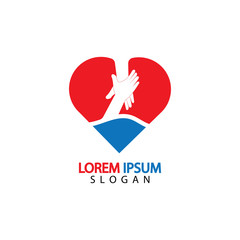 Hand help logo and symbols template icons app