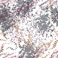 Distressed Seamless Pattern. Fashion Concept. 