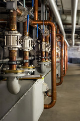 Industrial plumbing inside