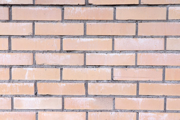 A light  brick wall texture, background, pattern. Brick texture.
