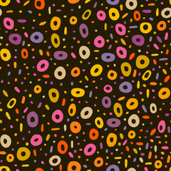 Abstract doodle seamless pattern. Modern design for paper, cover, fabric and other design
