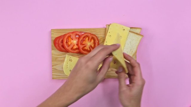 How to make sandwith tutorial,top view