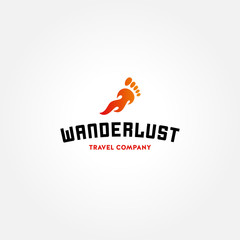 Iconic Logo design template for travel company
