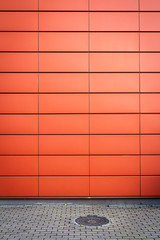 Modern striped red wall texture background