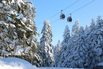 chairlift in mountains