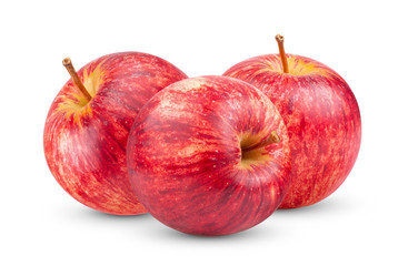 red apple isolated on white background