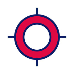 target pointer line and fill style icon