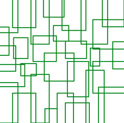 Green and white geometric abstract background