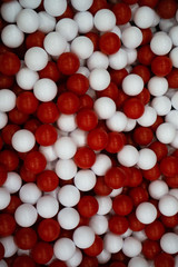 Children's pool with plastic balls in the shopping mall