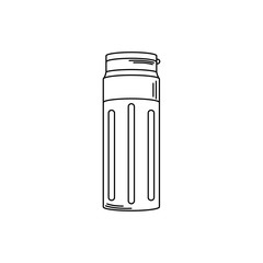 drinks liquid thermos hot or cold line style icon