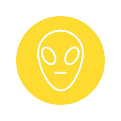 alien mask line style icon