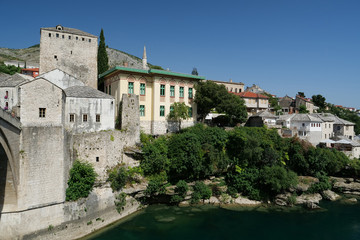 Fototapeta na wymiar Old town of Mostar, Bosnia and Herzegovina