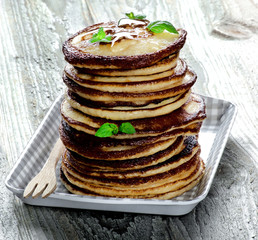 Pancakes with Honey