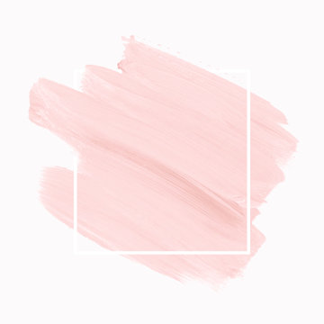 Logo brush painted watercolor background vector. Perfect design for headline and sale banner. 