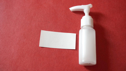 Alcohol gel hand wash and sanitizer bottles cleaners for anti becteria and prevent germs protect virus like corona(COVID-19)and other. Copy space,