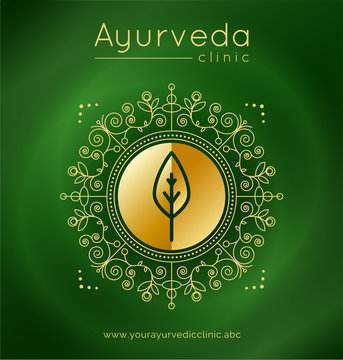Ayurvedic Creative Vector Logotype Or Symbol Mortar And Pestle Concept For  Business Medicine Therapy Pharmacy Herbal Ayurveda Logo Design For Label  Simple Bowl And Leaves Stock Illustration - Download Image Now - iStock