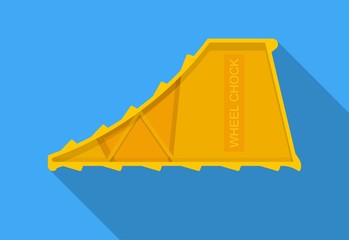 Wheel chock car parking brake loading dock equipment safety device truck prevent movement