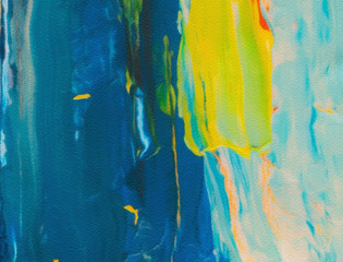 Naklejka premium Close up oil paint abstract background. Art textured brushstrokes in macro. Part of painting. Old style artwork. Dirty watercolor texture. Modern pattern. Chaotic splashes. Multi-colors design.
