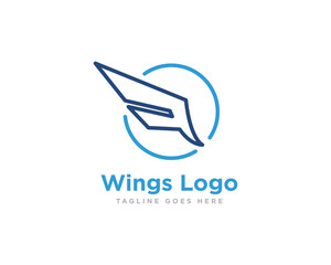 Wings Logo Icon Design Vector