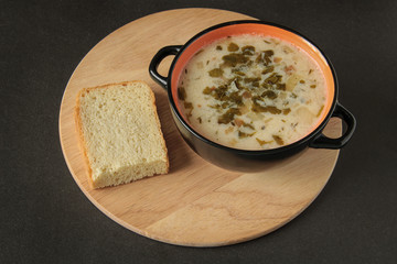 burger, on a blue background, hamburger, and a wooden board, fast food