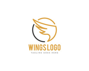 Wings Logo Icon Design Vector