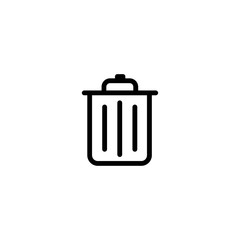 Trash can icon vector design