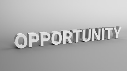 Opportunity - Clean 3D Type