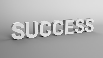 Success  - Clean 3D Type
