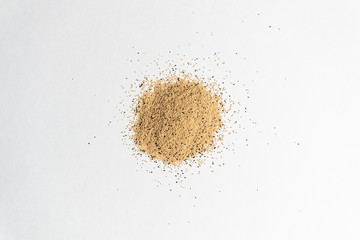 amaranth seeds heap isolated on white background