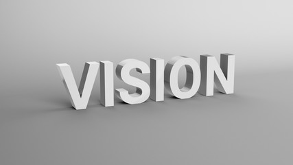 Vision - Clean 3D Type