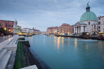 Fototapeta na wymiar Twilight in Venice Italy