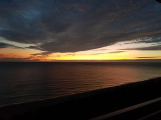 Obraz premium sunset and sunrise