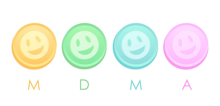 Mdma or ecstasy tablets icon
