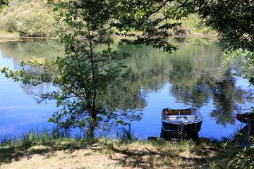 Castano Primo (MI), Italy - June 05, 2017: Ticino River, Castano Primo, Lombardy, Italy