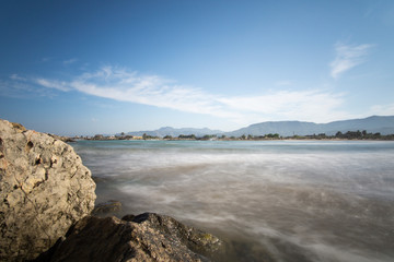 Panoramic view of Cullera beach