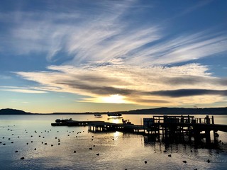 Sunrise at the seaside