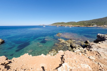 Ibiza Balearic islands Spain Es Pou des Lleo cove
