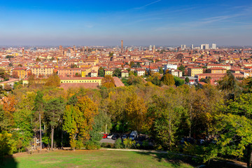 Obraz premium Bologna. Aerial view of the city.