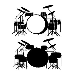 drum_kit_silhouette_set
