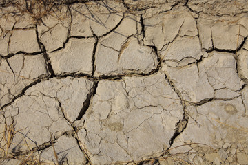 Rhodes / Greece - June 23, 2014: Dry land in Rhodes field, Dodecanese Islands, Greece.