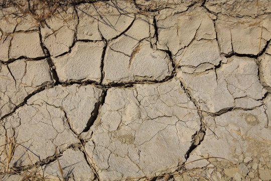 Rhodes / Greece - June 23, 2014: Dry land in Rhodes field, Dodecanese Islands, Greece.
