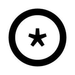 Obraz premium Black star - Vector icon star Icon Vector . star icon .star- Vector icon.