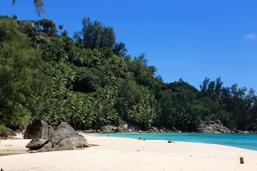 Fototapeta na wymiar plage de mahé, Seychelles