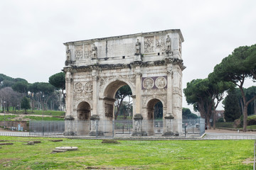 Fototapeta premium Fori romani senza turisti e persone