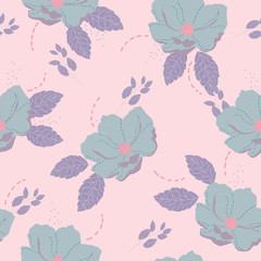 Beautiful seamless floral pattern background.