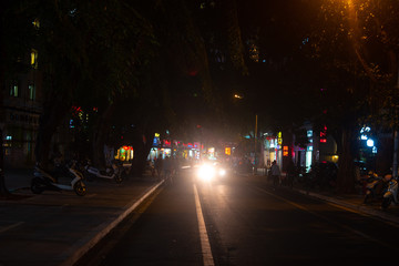 City traffic road