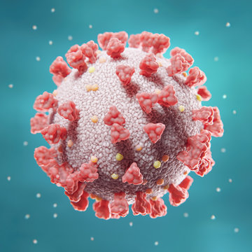 Corona COVID-19 virus visualization illustration image