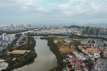 Fototapeta premium Modern City river