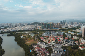 Obraz premium Modern City river