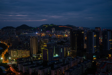 Obraz premium Modern City at Night
